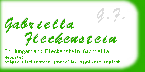 gabriella fleckenstein business card